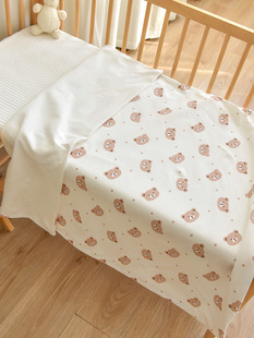 Newborn baby pure cotton class a quilt cover kindergarten baby washable 1.2m quilt cover single piece Children 1.5m quilt sheet