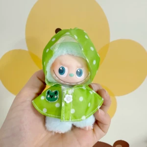 Мини-фигурки Labubu 4-го поколения виниловые лица мягкие игрушки-сюрпризы динозавр и акула одежда в стиле Шанель