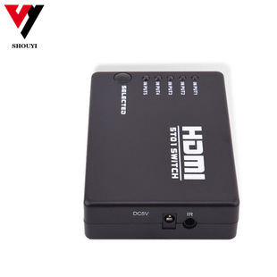 HD HDMI переключатель HDMI 5-переключатель 1 переключатель 1080P пластиковый корпус пульт дистанционного управления