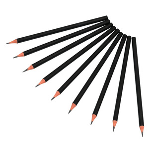 Pencil manufacturer HB pencil logo wholesale black environmental protection round Rod children write constantly foreign trade advertising pencil