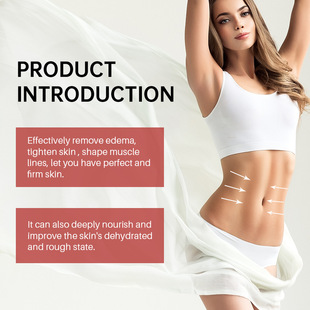 Cross-border Foreign Trade English Version Body Shaping Cream Body Massage Fever Gentle Moisturizing Slimming Cream Lighting Tight Plaster