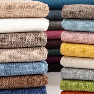 Sofa Fabric Thickened Solid Color Cotton Linen Old Coarse Cloth Tablecloth Linen Cloth Clearance Processing DIY Pillowcase Fabric