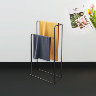 Nordic Floor Bathroom Towel Rack Bath Towel Rack Floor Rack Iron Towel Hanger Metal Sweater Rod Rack