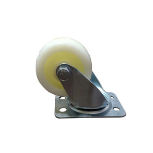 Factory wholesale 3/4/5 inch white nylon directional casters universal brake cart wheels steering light casters