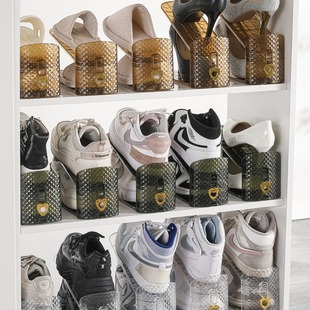 Storage Shoe Rack Double-Layer Shoe Rack Three-Gear Adjustable Household Dormitory Finishing Slippers Shoe Cabinet Shoe Storage Rack