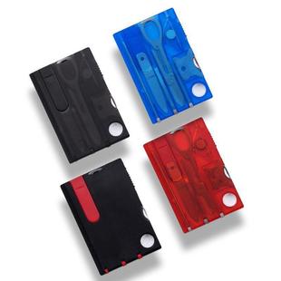 Multi-function tool card portable combination tool office appliance letter opener screwdriver 8-piece outdoor tool