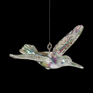 Ceiling Decoration Internet Celebrant Hummingbird Wedding Ceremony Transparent Crystal Bird Home Hotel Ceiling Hanging Bird Pendant