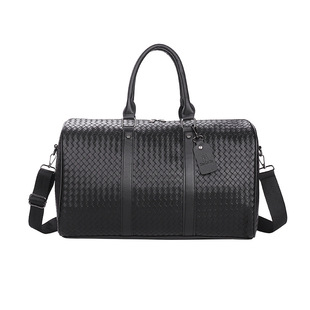 Cross-border Luggage Bag PU Plaid Travel Bag Portable Storage Waterproof Leisure Travel Large Capacity Travel Bag