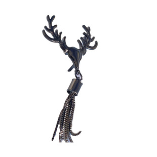 Factory Direct supply luggage hardware accessories zinc alloy die casting quality new tassel hanging ear bag decorative buckle