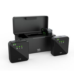 Wireless Microphone Digital Display with Charging Bin One-to-Two Mobile Phone Live Bluetooth Radio Wireless Lavaliers Microphone