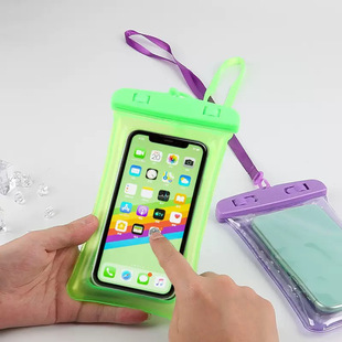 Mobile Phone Waterproof Bag Touchscreen Swimming Special Takeaway Rider Drifting Protection Hanging Neck Transparent Sealing Cover