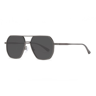Shake the same aluminum magnesium polarized sunglasses day and night dual-use color-changing glasses outdoor driving men's sunglasses high sense