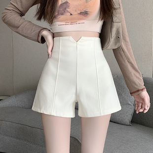 Black Pants Women's 2024 New Shorts Summer High Waist All-match Straight Pants Casual Pants Small A- shape Thin