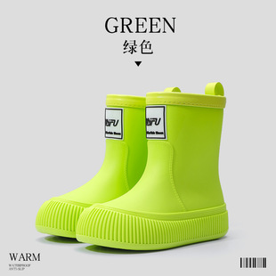 New rain boots women's outdoor all-match water boots short lightweight wear-resistant rain boots fashionable commuter waterproof lightweight water shoes