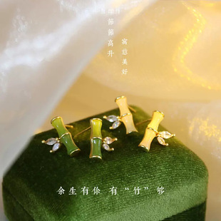 S925 Серебряные иглы Yazhu Hotan серьги в китайском стиле антикварные высококачественные серьги 2023 элегантные серьги для женщин