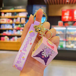 Sanrio мини-кубик Рубика брелок распаковать маленький подарок мультфильм креативная пара школьный портфель небольшой кулон оптом