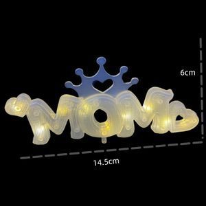 Birthday cake decoration light string led warm lights glowing Christmas lights button battery lights with small colored lights white lights