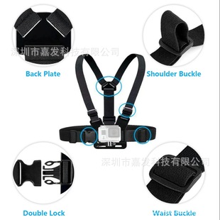 Cross-border chest mobile phone bracket chest wear with fill light shooting fixed bracket first-person perspective video recording