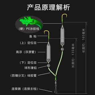 Анти-нижняя линия с двойным крючком Готовая линейная группа