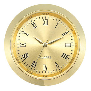 Cross-border explosions diameter 36mm metal meter plug-in mini clock gift clock accessories alloy meter