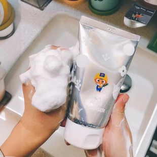 South Korea Baolu pororo little penguin children's facial cleanser adult foam facial cleanser Lele 120g