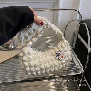 Производители ins переносные корейские пузырьки подмышки сумка на плечо маленькая свежая сумка сумка для девочек сердце холст сумка для покупок