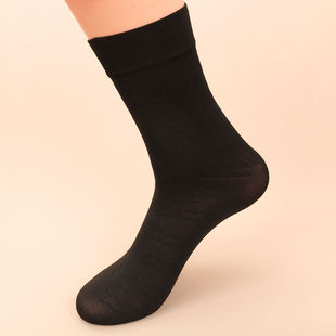 Men's Thickened Silk Socks Short Wear-resistant Socks Men's Summer Mid-tube Socks Summer Men's Socks Thin Mid-length