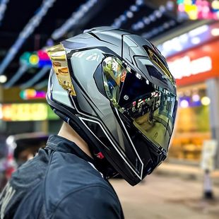 Шлем мужской мотоцикл 3C Сертифицированный полный шлем женский зимний двойной объектив Bluetooth мотоциклетный шлем безопасности универсальный