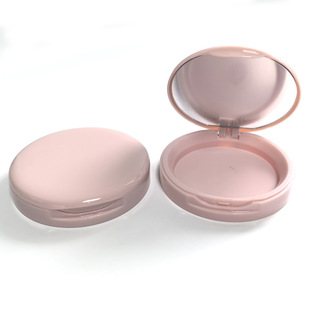 Cross Border in stock Single Layer Flip Cover with Mirror False Eyelashes Split Empty Box DIY Powder Eyeshadow Blush Highlight Box