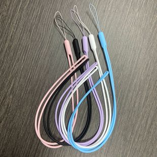 Color liquid silicone lanyard mobile phone U disk key bag universal pendant creative long lanyard factory outlet