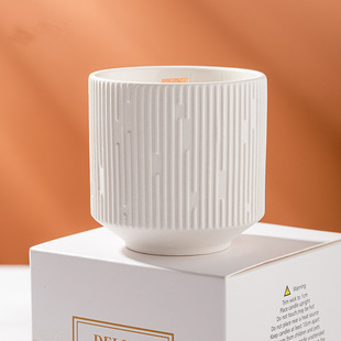 Cross-border matte candle container empty cup support wax filling ceramic aromatherapy candle Cup diy candle jar factory wholesale