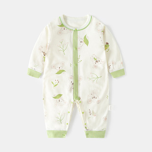 Baby Spring and Autumn Cotton jumpsuit Long Sleeve Boneless Harper for Newborn Baby and Young Children Climbing Suit for Boys and Girls