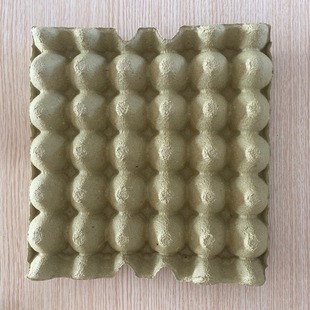 30 egg tray pulp wholesale plain yellow cauliflower yellow waterproof packing box paper tray transport pressure resistance