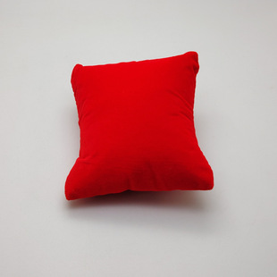 Factory Customized Watch Case Small Pillow Bracelet Display Counter Watch Pillow Bag Velvet Pu Leather Silk Cotton Sponge Jewelry Bag