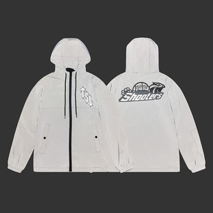 Trapstar Meitao High Street Мужские и женские куртки с капюшоном градиентные вышитые буквы свободные куртки на молнии