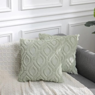 Modern Simple Cross-border Diamond Plush Pillow Case Sofa Pillow Nordic Style Office Waist Pillow Bedside Cushion