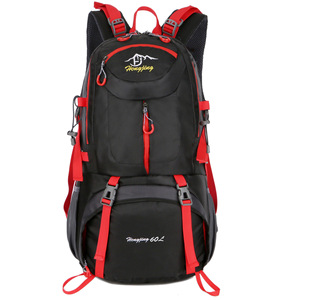 Cross-border outdoor mountaineering bag 60L large capacity sports backpack multi-functional camping travel backpack LOGO