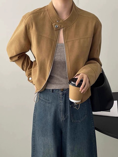 American Style Retro Baseball Suit Coat Women's Autumn and Winter 2024 New Style Small Casual Short Flying Suit Jacket Top
