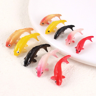 PVC simulation miniature koi model diy fish tank landscaping ornamental fish ornaments doll house simulation small goldfish props