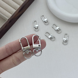 31mm Door Chain Keychain Handmade DIY Accessories Mobile Phone Hanging Buckle Metal Zinc Alloy Rotatable Spring Buckle