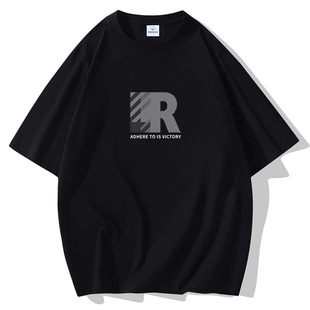 Men's short sleeve T-shirt summer wholesale new fashion brand pure cotton fashion half sleeve round neck loose T-shirt clothes men's T-shirt
