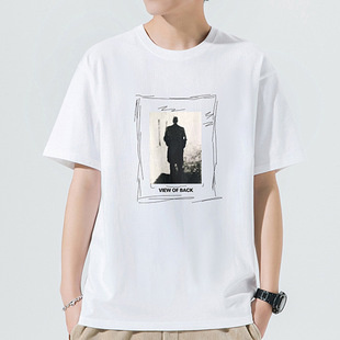 Summer New T-shirt Men's Japanese T-shirt Men's Short-sleeved Men's T-shirt Men's Loose Fashion Brand Cotton Round Neck Men's