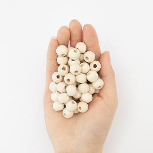 14MM large hole wooden beads round wooden beads natural log round wooden beads loose beads bracelet diy accessories free shipping curtain beads
