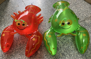 Factory Direct night market internet celebrity luminous inflatable frog batch Luminous frog son Kid balloon stall toy bounce