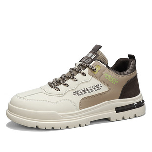 Spring and summer low top sneakers men's sports casual Korean style outdoor workwear fashionable shoes Martin men's shoes one-piece delivery