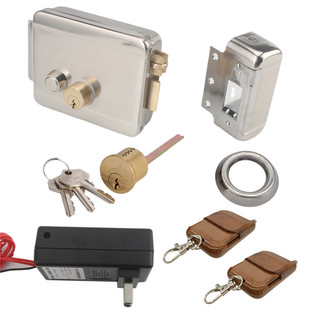 Double Lock head wire electric control lock reverse lock electric lock remote control lock smart lock electronic lock wireless remote control unlocking