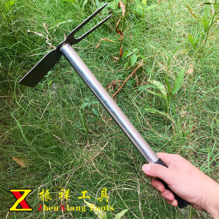 Small digging hoe flat head vegetable digging seed agricultural vegetable weeding manganese steel household small hoe courtyard potted flower pine soil flat