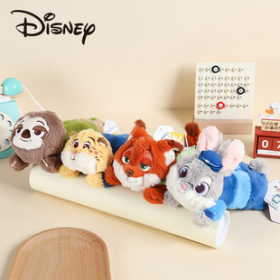 Authentic Zootopia Judy Nick Leopard Police Officer Lightning Multifunctional Vitality Storage Bag Cute Stuffed Pen Bag