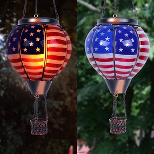 День независимости Солнечный воздушный шар фонарь Hot Air Balloon Solar Lantern Уличный декор