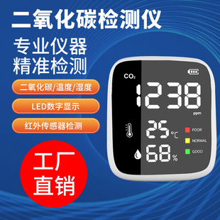 Temperature and humidity meter air quality detector gas analyzer co2 tester instrumentation environment detection